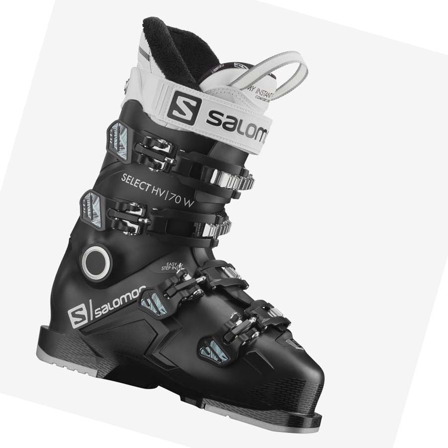 Salomon SELECT HV 70 Síbakancs Női Fekete Fehér | HU 3545ILH